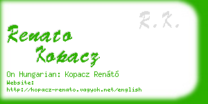 renato kopacz business card